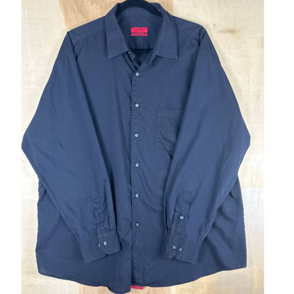 Alfani Shirt Men’s‎ 2XL Black Long Sleeve  Button Up